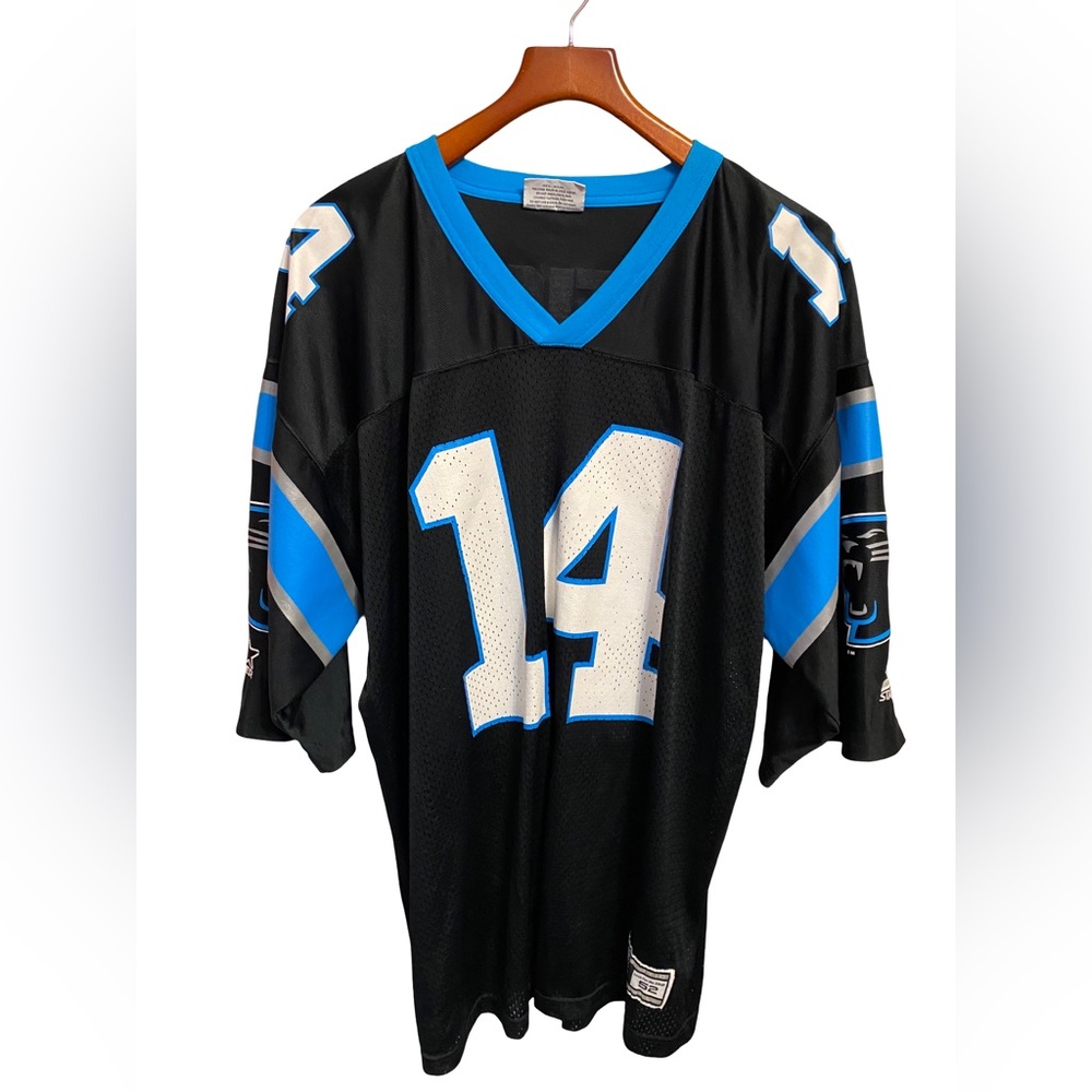 VINTAGE Carolina Panthers Frank Reich #14 NFL Starter Jersey Inaugural Season XL